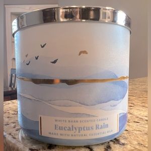 Bath & Body Works Eucalyptus Rain 3 Wick Candle 14.5oz NWT
